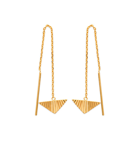 Triangle Threader Earrings - Artizen Jewelry