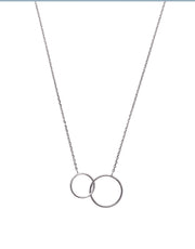 Interlocking Circle Silver Necklace - Artizen Jewelry