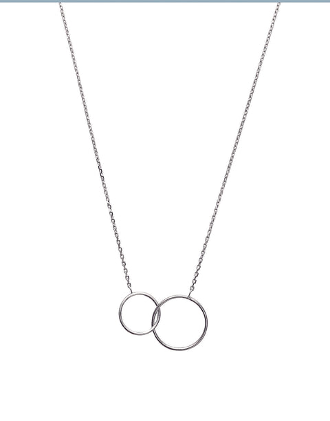 Interlocking Circle Silver Necklace - Artizen Jewelry