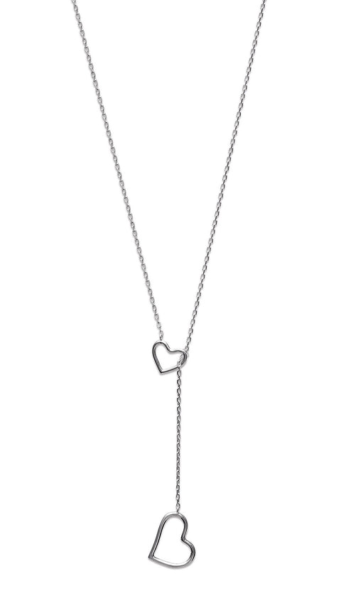 Heart Lariat Heart Necklace - Artizen Jewelry