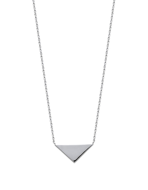 Solid Triangle Silver Necklace - Artizen Jewelry