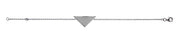 Solid Triangle Silver Bracelet - Artizen Jewelry