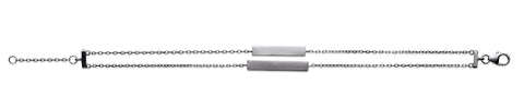 Double Bar Silver Bracelet - Artizen Jewelry