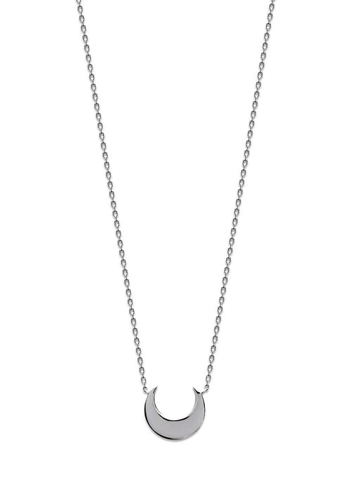 Half Moon Silver Necklace - Artizen Jewelry