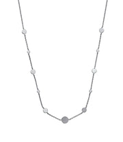 Station Silver Necklace - Artizen Jewelry