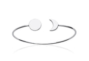 Moon Eclipse Silver Bracelet - Artizen Jewelry