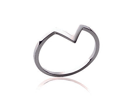 "V" Silver Ring - Artizen Jewelry