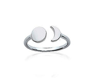 Moon Eclipse Silver Ring - Artizen Jewelry