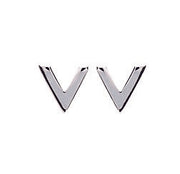 "V" Silver Earrings - Artizen Jewelry