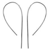 Threader Drop Silver Earrings - Artizen Jewelry