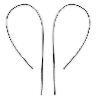 Threader Drop Silver Earrings - Artizen Jewelry