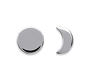 Moon Eclipse Silver Earrings - Artizen Jewelry
