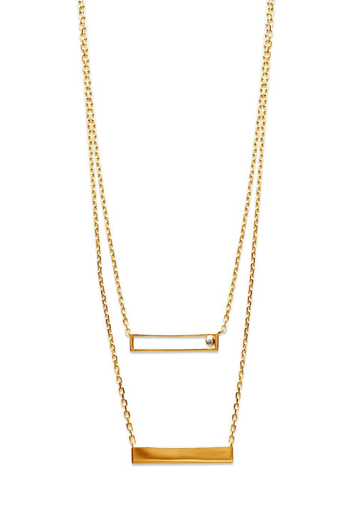 Double Bar Necklace - Artizen Jewelry