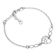 Heart Silver Bracelet - Artizen Jewelry