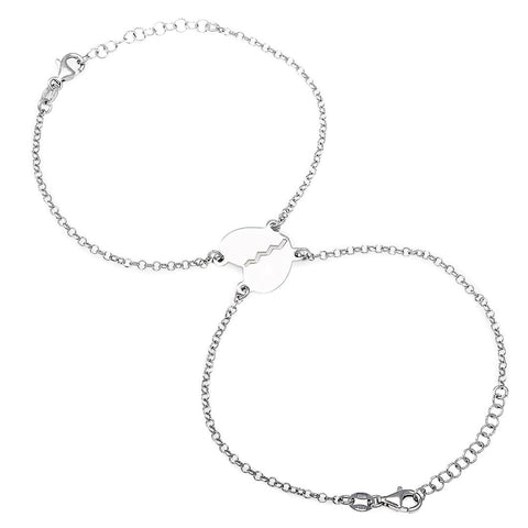 Broken Heart Silver Bracelet - Artizen Jewelry