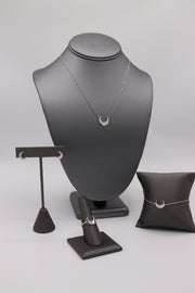 Half Moon Silver Necklace - Artizen Jewelry