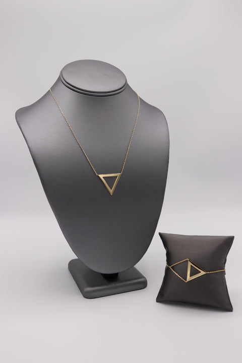 Open Triangle Necklace - Artizen Jewelry
