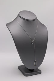 Open Oval Lariat Necklace - Artizen Jewelry
