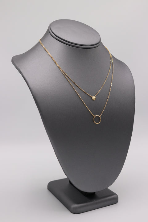 Circle & Disc Necklace - Artizen Jewelry