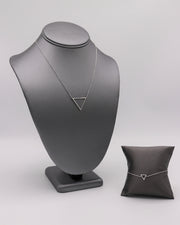 Open Triangle Silver Bracelet - Artizen Jewelry