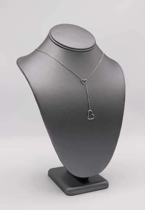 Heart Lariat Heart Necklace - Artizen Jewelry