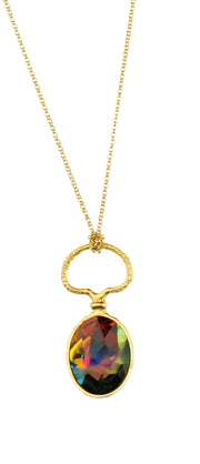 Gold Plated Necklace | MG2244 - Artizen Jewelry
