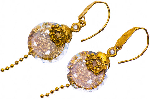 Gold Plated Earrings | MG4536 - Artizen Jewelry