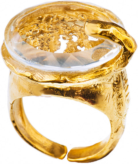 Gold Plated Ring | MG5534 - Artizen Jewelry