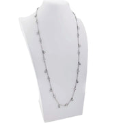 Silver Necklace with Swarovski Crystals - Artizen Jewelry