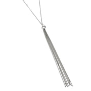 Heart Tassle Silver Necklace - Artizen Jewelry