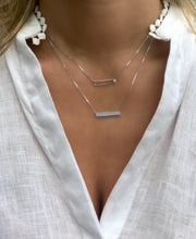 Double Bar Silver Necklace - Artizen Jewelry