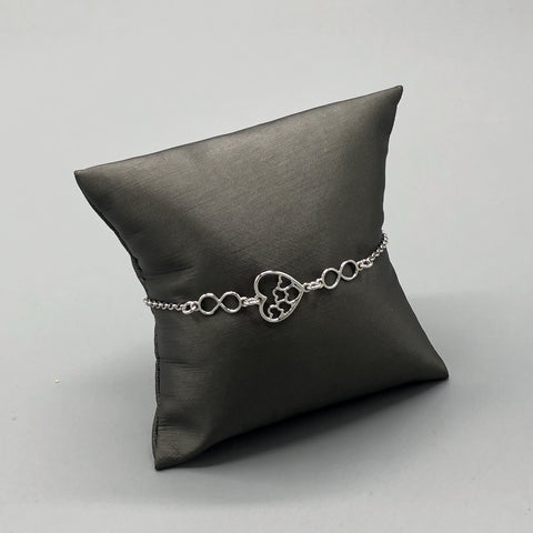 Heart Silver Bracelet - Artizen Jewelry