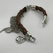 Leather & Silver Bracelet - Artizen Jewelry