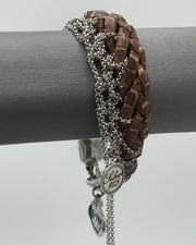 Leather & Silver Bracelet - Artizen Jewelry