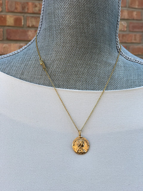 Gold Plated Necklace | MG2551 - Artizen Jewelry