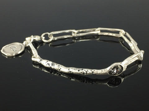 Silver Bracelet with Swarovski Crystal - Artizen Jewelry