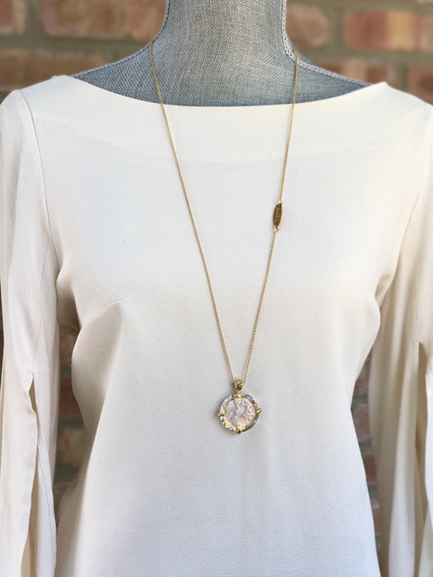 Gold Plated Necklace | MG2534 - Artizen Jewelry