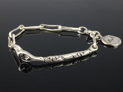 Silver Bracelet with Swarovski Crystal - Artizen Jewelry