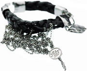 Leather & Silver Bracelet - Artizen Jewelry