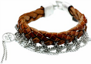 Leather & Silver Bracelet - Artizen Jewelry