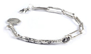 Silver Bracelet with Swarovski Crystal - Artizen Jewelry